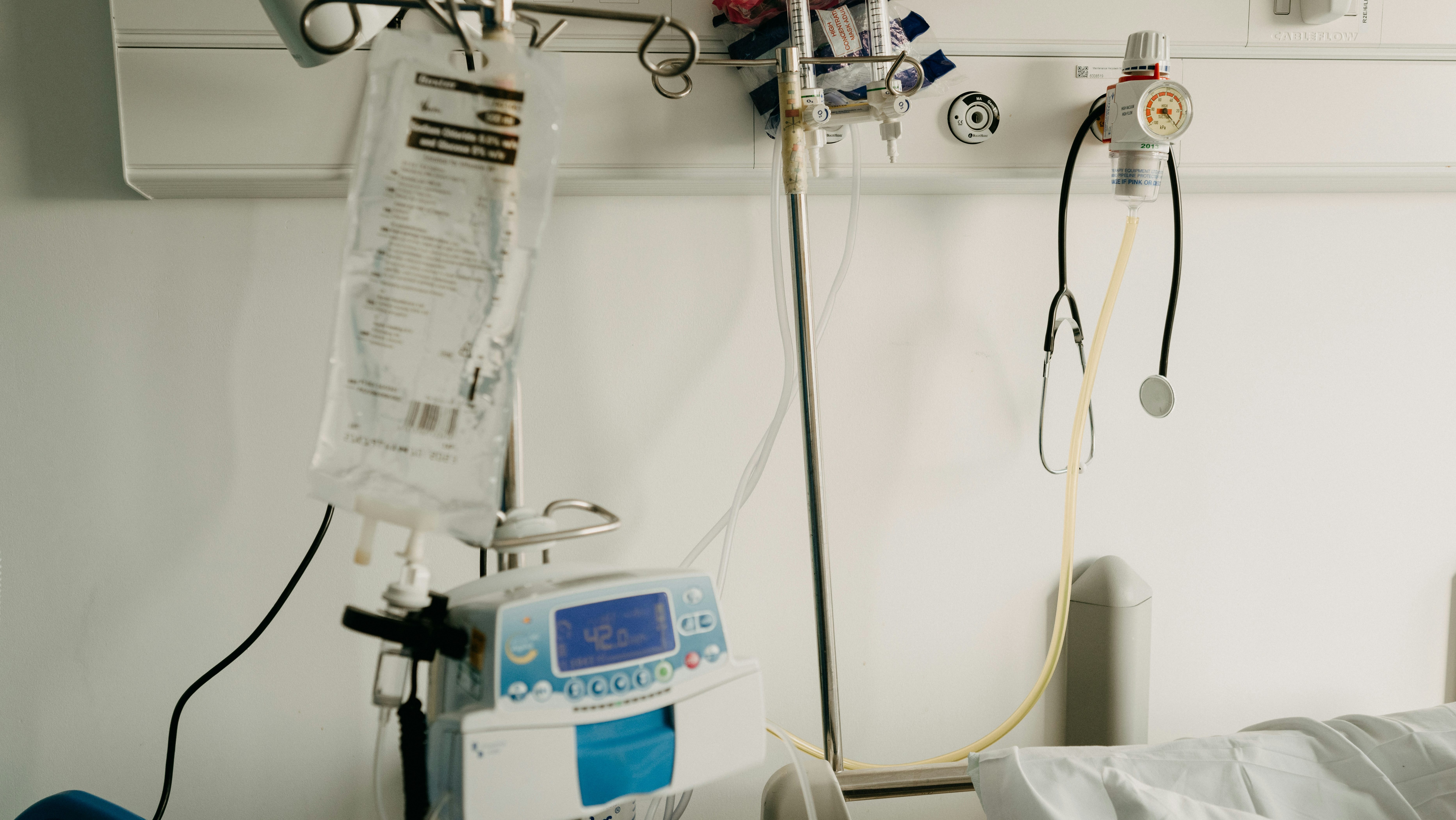 Equipment in a hospital.